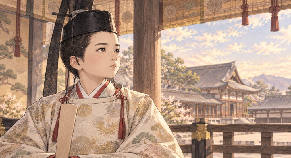 仲恭天皇のイラスト