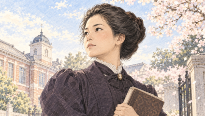 津田梅子のイラスト